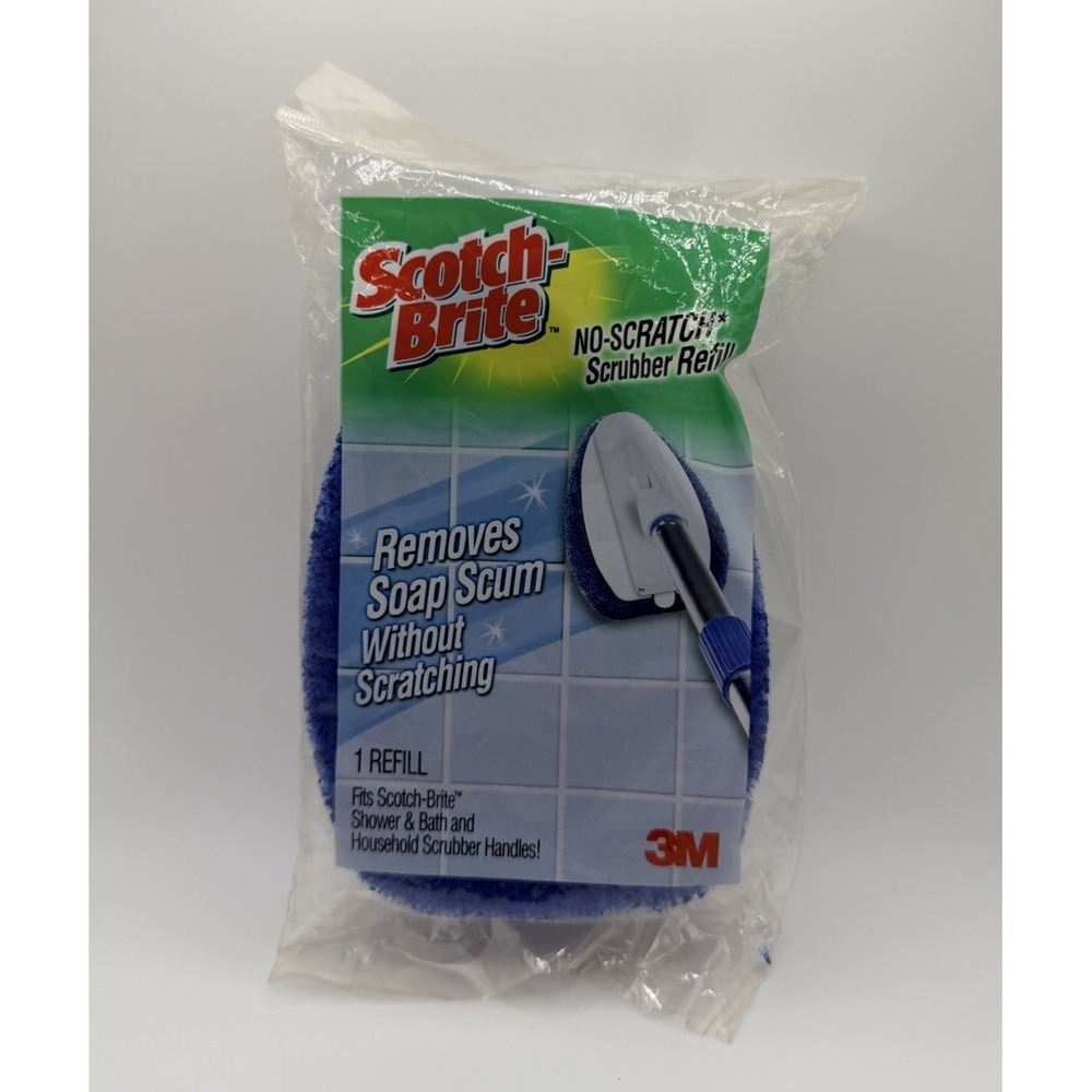 SCOTCH-BRITE Shower Scrubber Refill 560 Blue Non-Scratch Discontinued 3M Bath